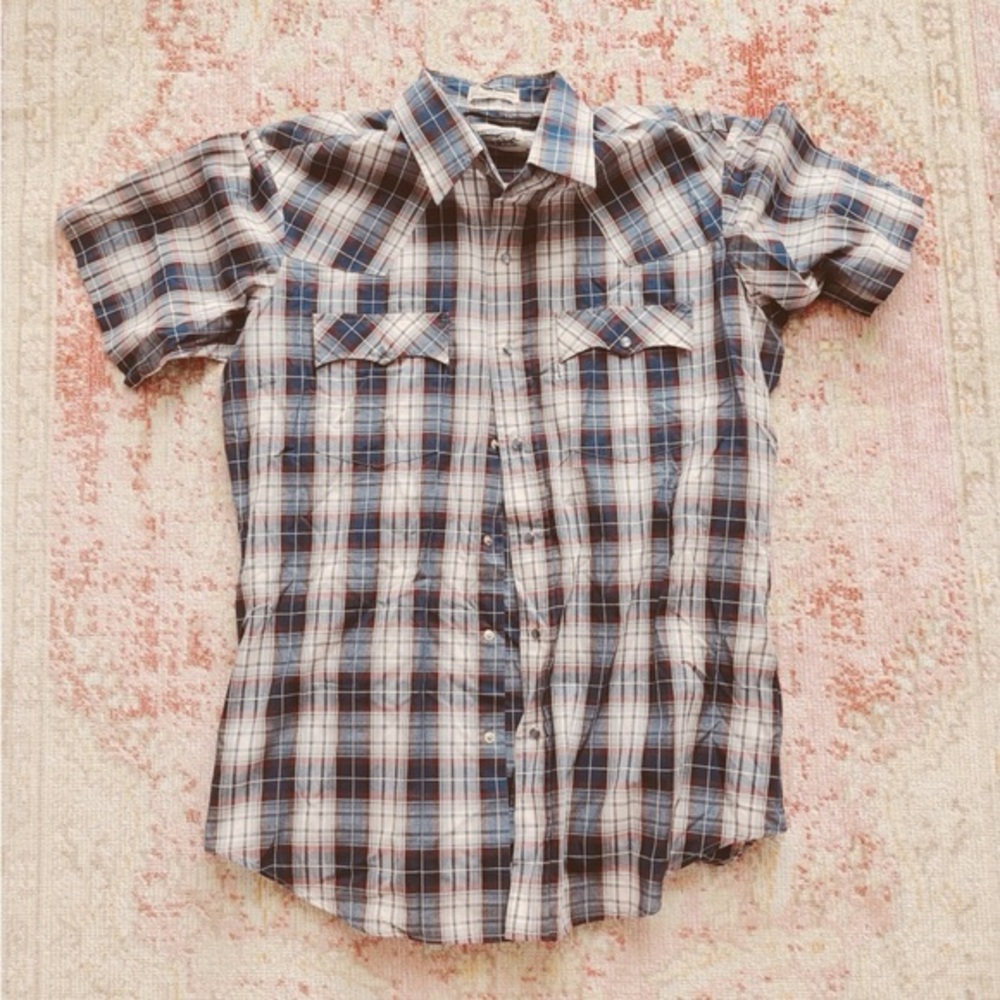 Levi’s, Men's 1990s Plaid Short Sleeve Shirt